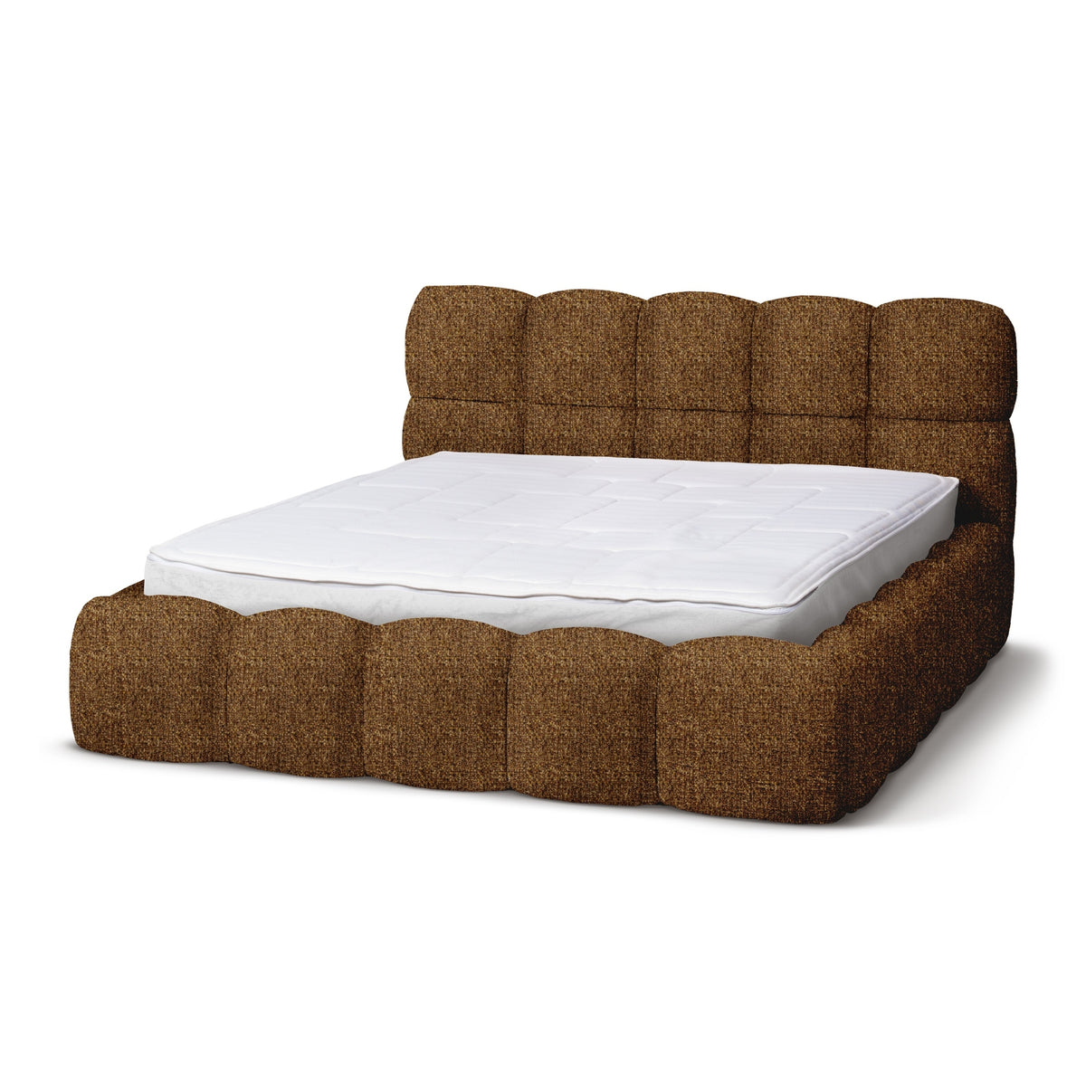 Mevy Upholstered Ottoman Bed with Storage, Minimalist Style – Desert Land (MISCANTO 90), 200