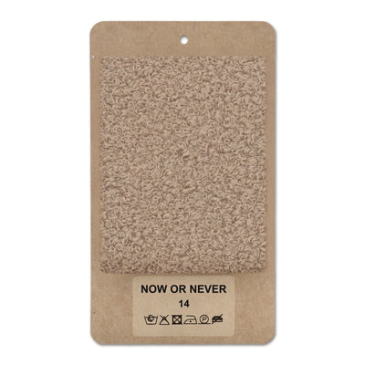 Échantillon de tissu NOW OR NEVER Duvet noisette (NOW OR NEVER 14)
