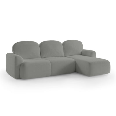 Bulu 3–4 Seater Corner Sofa Bed DL 260 cm, Modern Style – Right-Sided, Dark Ash (PERFECT HARMONY 82)