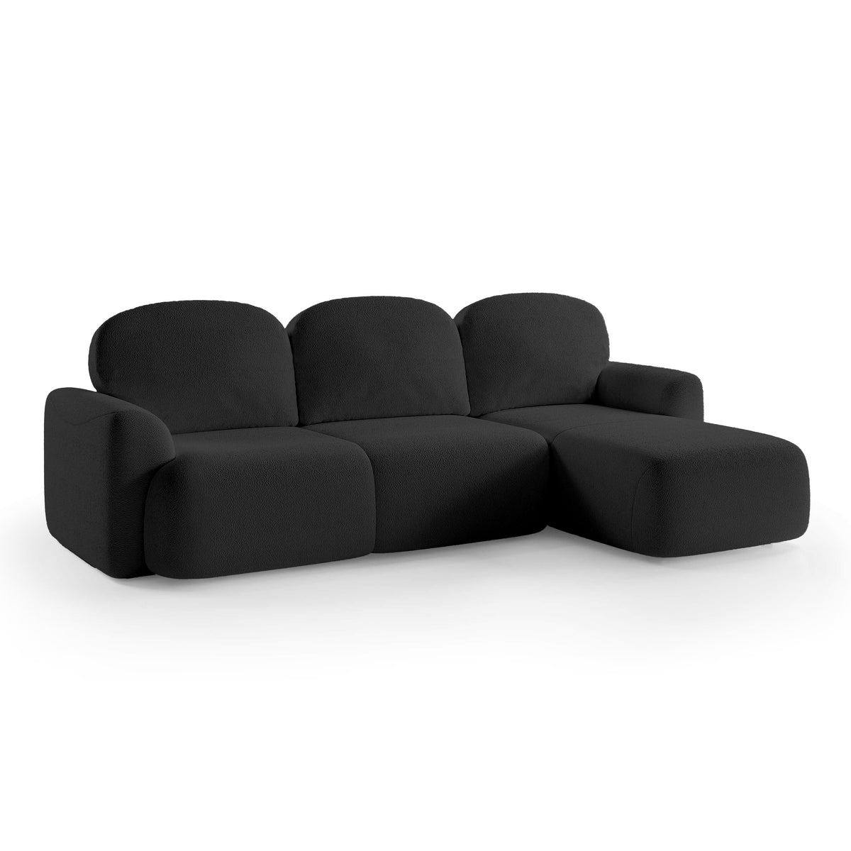 Bulu 3–4 Seater Corner Sofa Bed DL 260 cm, Modern Style – Right-Sided, Graphite Chill (PERFECT HARMONY 90)