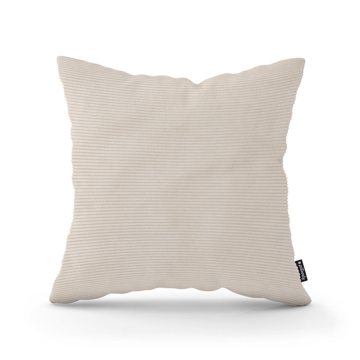 Corduroy Decorative Cushion 45x45 cm, Scandinavian and Boho Style – Linen Ash (ONTARIO 02)