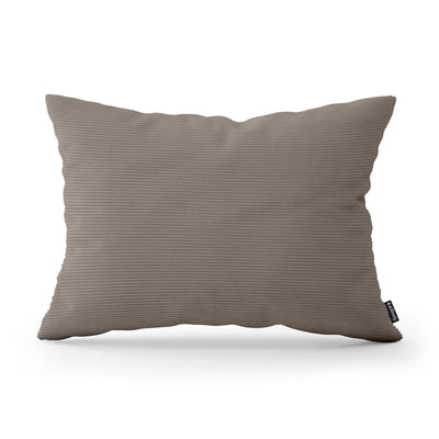 Corduroy Decorative Cushion 40x55 cm for the Living Room, Loft Style – Walnut Taupe (ONTARIO 03)
