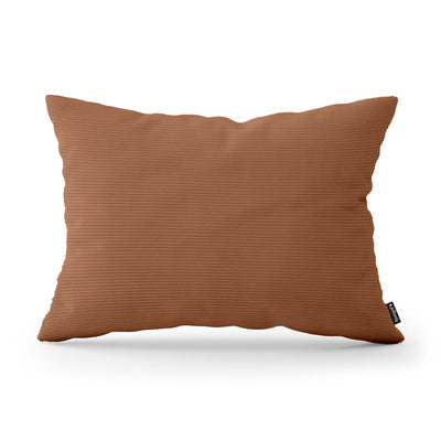 Corduroy Decorative Cushion 40x55 cm for the Living Room, Loft Style – Caramel Matte (ONTARIO 31)
