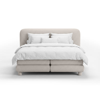 Portela Continental Divan Bed with a Rounded Headboard, Modern Organic Style – photo 9