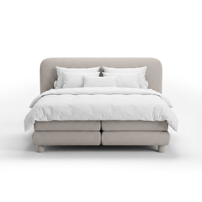 Portela Continental Divan Bed with a Rounded Headboard, Modern Organic Style – photo 11