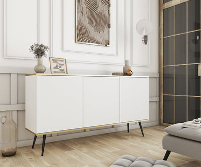 Meva Sideboard 160x85, Glamour Style – in a room setting