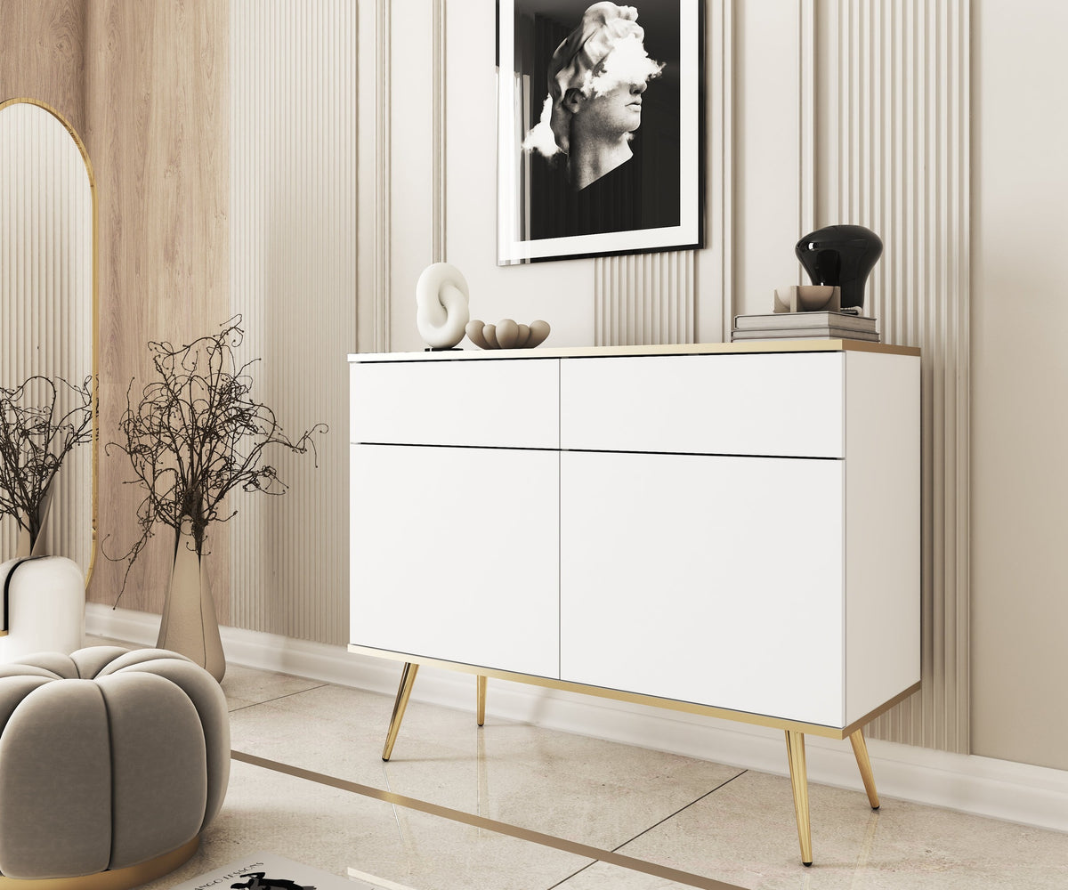 Meva Sideboard 107x85, Glamour Style – in a room setting