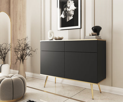 Meva Sideboard 107x85, Glamour Style – in a room setting