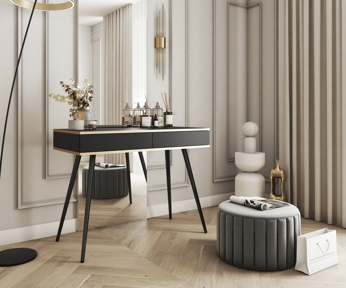 Meva Dressing Table 102x80 cm, Modern Classic Style – in a room setting