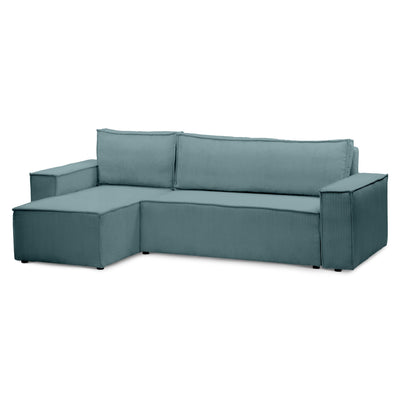 Agi 3 Seater Reversible Corner Sofa Bed 200x142–154, Loft Style – Deep Graphite (POSO 125), Universal