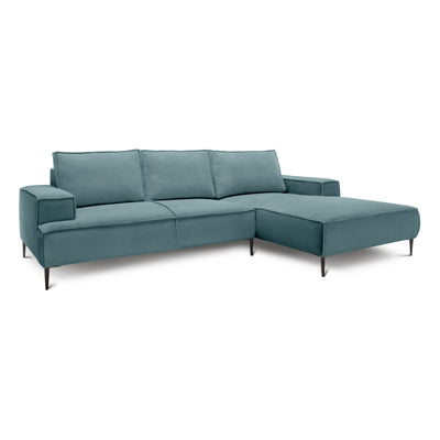 May 3 Seater Corner Sofa 275 cm, Modern Classic Style – Deep Graphite (POSO 125), Right-handed