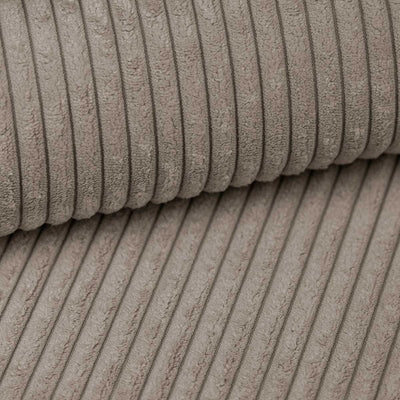 Échantillon de tissu Velours côtelé Cendre champagne (POSO 03)