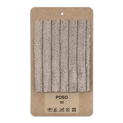 Échantillon de tissu Velours côtelé Cendre champagne (POSO 03)