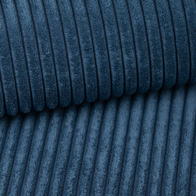 Échantillon de tissu Velours côtelé Graphite bleu marine (POSO 05)