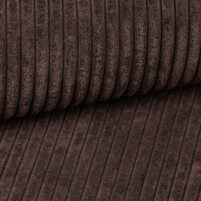 Échantillon de tissu Velours côtelé Noix foncée (POSO 06)