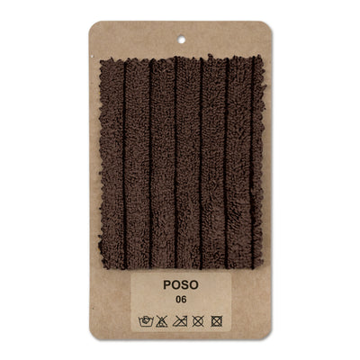 Échantillon de tissu Velours côtelé Noix foncée (POSO 06)