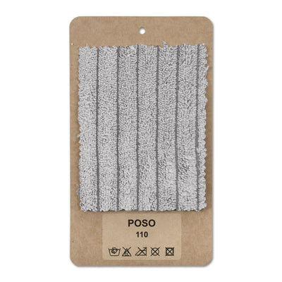 Échantillon de tissu Côtelé Blanc cendré (POSO 110)