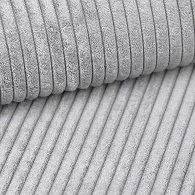 Échantillon de tissu Côtelé Blanc cendré (POSO 110)