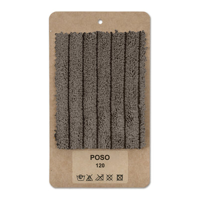 Échantillon de tissu Côtelé Graphite brun (POSO 120)