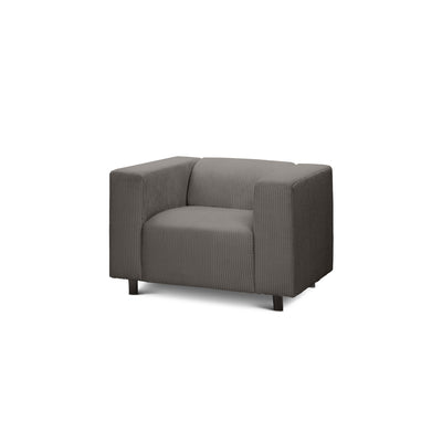 July Armchair 95 cm, Scandinavian Style – Brown Graphite (POSO 120)