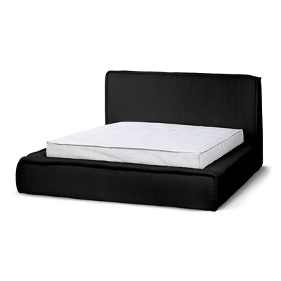Gryby Upholstered Ottoman Bed with Storage, Classic Style – Coal (POSO 135), 200