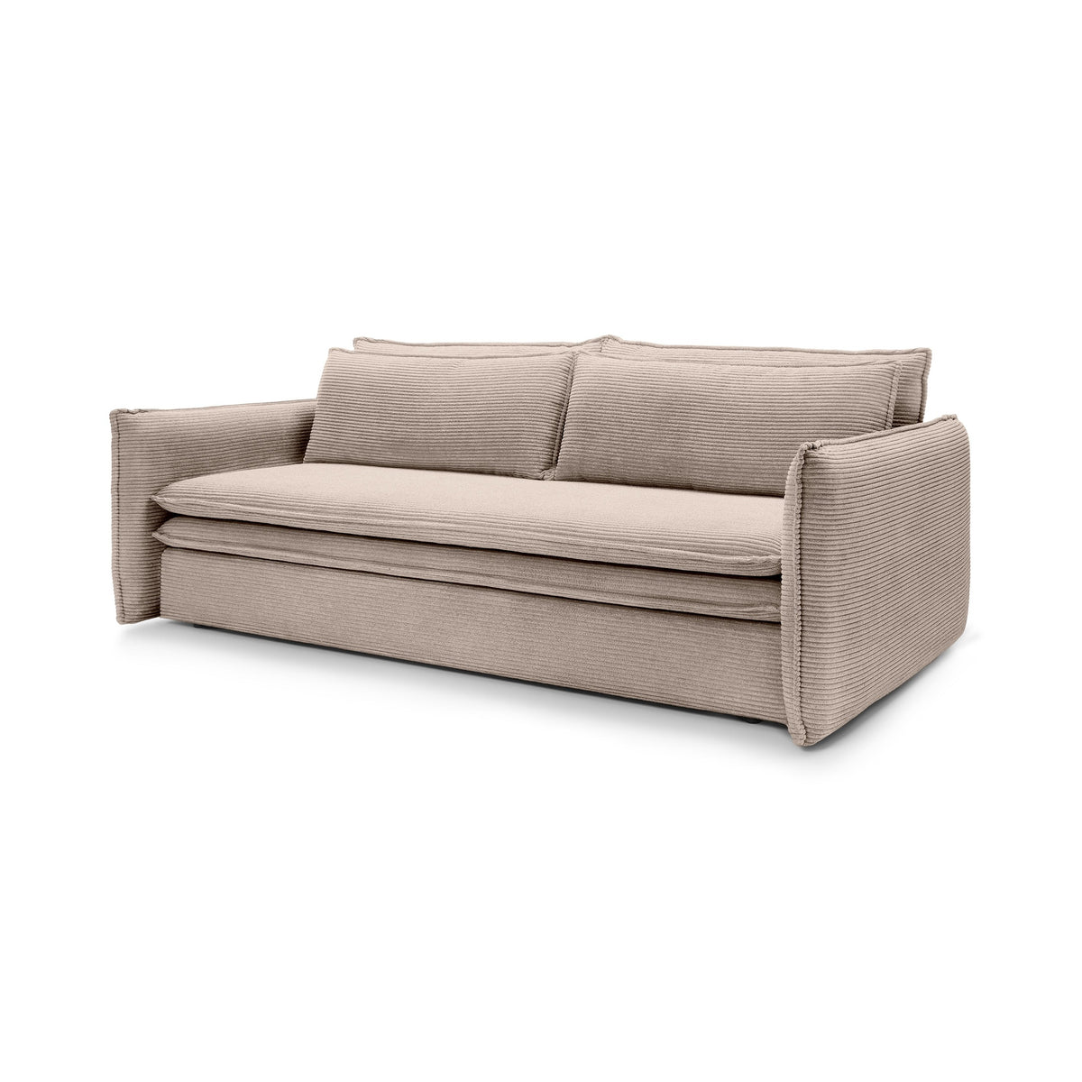 Lily Corduroy Sofa Bed 140x200 with Storage – Tawny Glass (POSO 145)