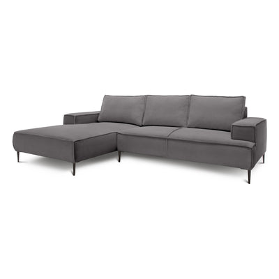 May 3 Seater Corner Sofa 275 cm, Modern Classic Style – Steel Bronze (POSO 22), Left-hand-side