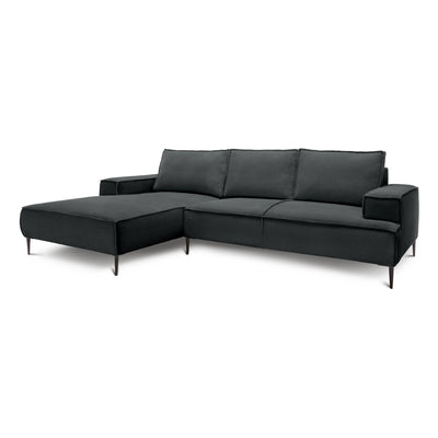 May 3 Seater Corner Sofa 275 cm, Modern Classic Style – Anthracite (POSO 34), Left-hand-side