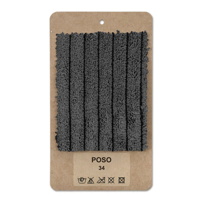 Échantillon de tissu Côtelé Anthracite (POSO 34)