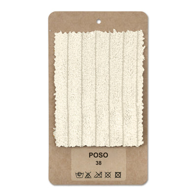 Échantillon de tissu Velours côtelé Beige porcelaine (POSO 38)