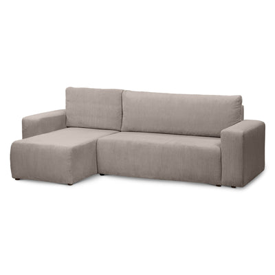 Kingi 3 Seater Reversible Corner Sofa Bed 200x142–154, Loft Style – Champagne Ash (POSO 03), Universal