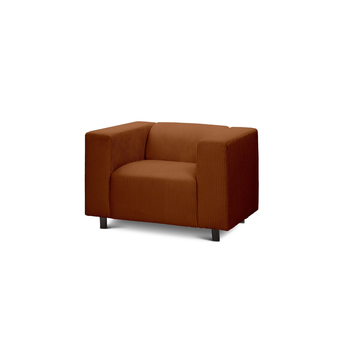 July Armchair 95 cm, Scandinavian Style – Mahogany (POSO 40)