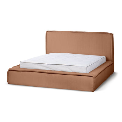 Gryby Upholstered Ottoman Bed with Storage, Classic Style – Cinnamon (POSO 41), 200