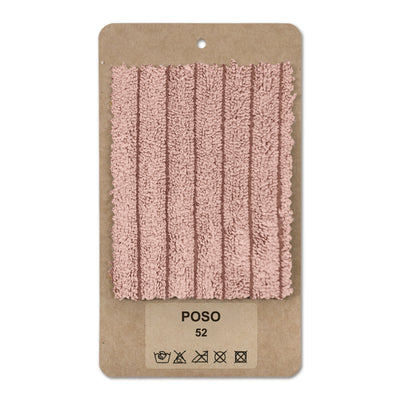 Échantillon de tissu Côtelé Rose poudré (POSO 52)