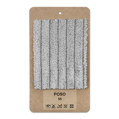 Échantillon de tissu Côtelé Bambou gris (POSO 55)