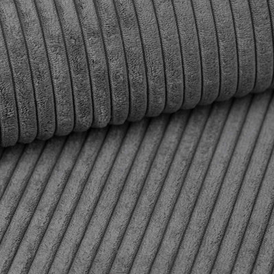 Échantillon de tissu Côtelé Mousse graphite (POSO 60)