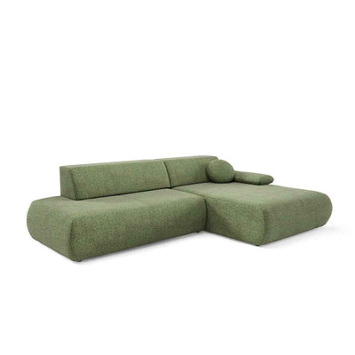 Puentro 4 Seater Corner Sofa Bed, Minimalist Style – Right, Hop Green (PUENTE 34)