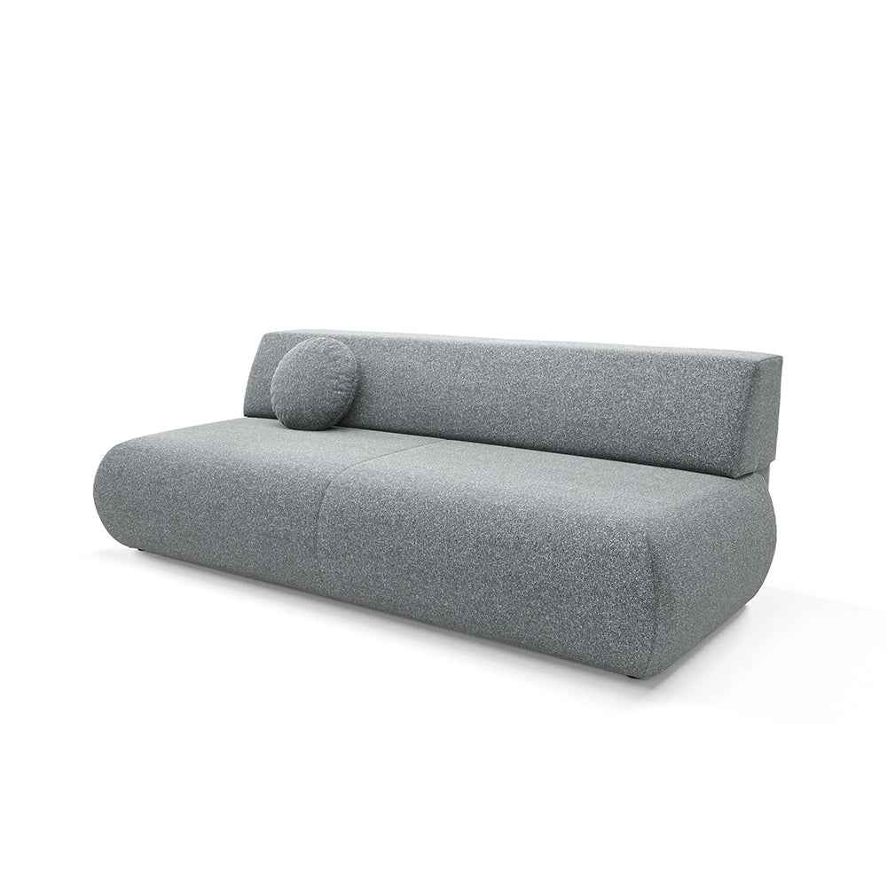 Puentro Sofa Bed 140x200 with Storage, Modern Style – Granite Abyss (PUENTE 94)