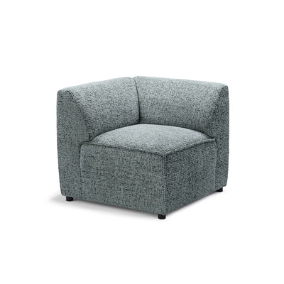 BRICK Modular Sofa Module M Right – Emerald Gray (BELLA 35)