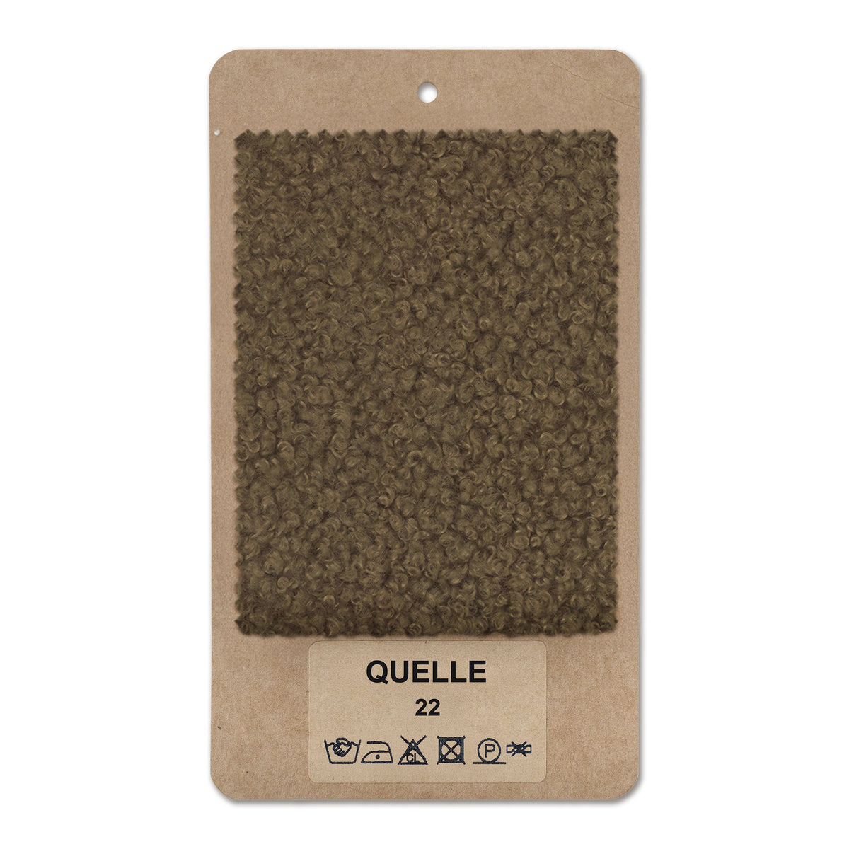 Fabric sample QUELLE Toffee Brown (QUELLE 22)