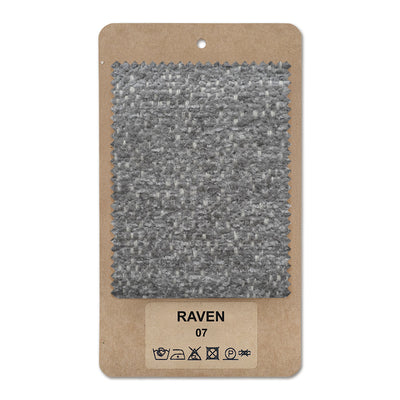Échantillon de tissu RAVEN Velours noir (RAVEN 07)