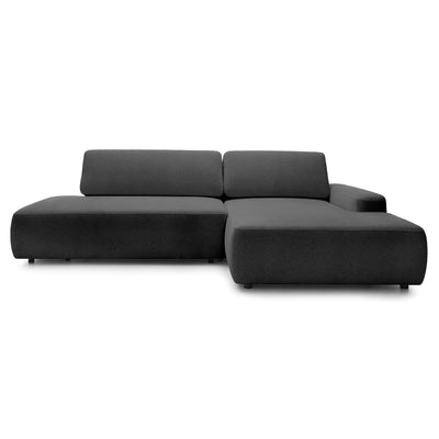 Bamby 4 Seater Corner Sofa Bed 125x210, Japandi Style – Right-hand, Ash Granite (RAVEN 13)
