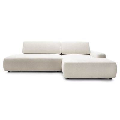 Bamby 4 Seater Corner Sofa Bed 125x210, Japandi Style – Right-hand, Linen Glow (RAVEN 24)
