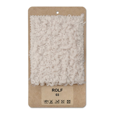 Échantillon de tissu Rolf Crème perlée (ROLF 03)