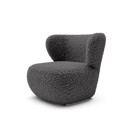 Olemo Armchair 82x74 cm, Japandi Style – Black Ebony (ROLF 08)
