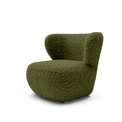 Olemo Armchair 82x74 cm, Japandi Style – Olive Green (ROLF 14)