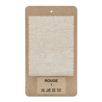 Échantillon de tissu ROUGE Crème d’amande (ROUGE 01)
