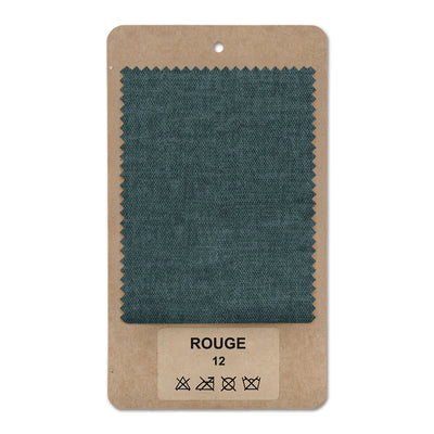 Échantillon de tissu ROUGE Turquoise givré (ROUGE 12)