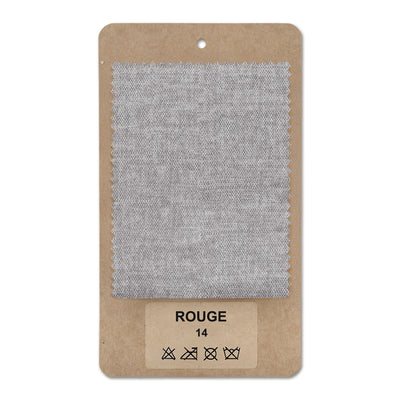 Échantillon de tissu ROUGE Gris platine (ROUGE 14)