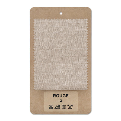 Échantillon de tissu ROUGE Brume de lin (ROUGE 02)
